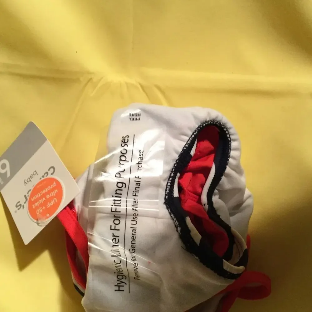 Carters 6m Red white blue one piece swimsuit NWT